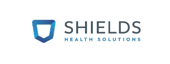 Shields Health Solutions wordmark with blue shield